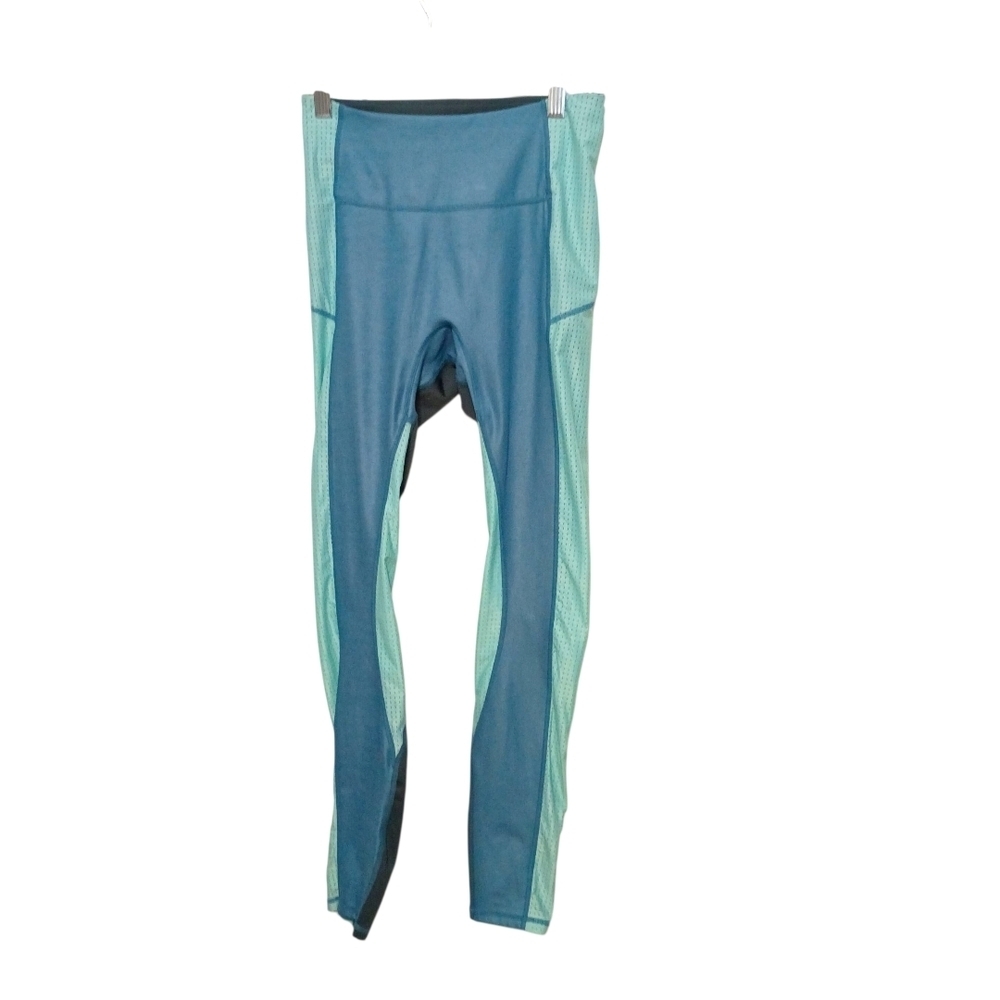 Fabletics - Motion 365+ Aqua Blue and Green Leggings -  Size Small
